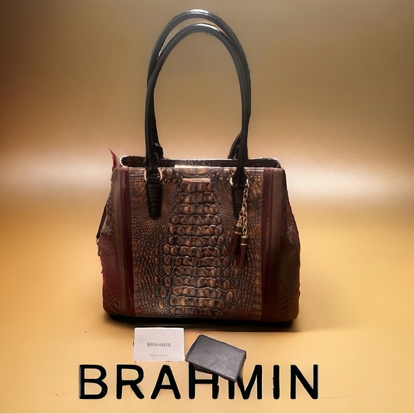 Brahmin Handbags - BRAHMIN Luxury Leather Handbag / Purse STUNNING 🌹Price Firm🌹